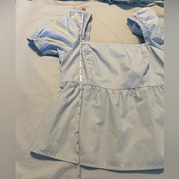 Abercrombie & Fitch puff sleeve square neck top - Picture 7 of 7